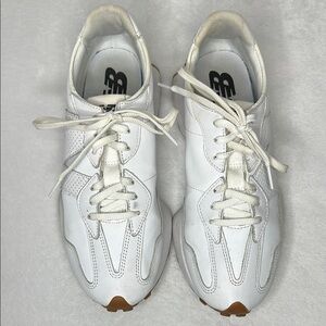 New Balance 327 White Leather Sneakers M8.5 W10